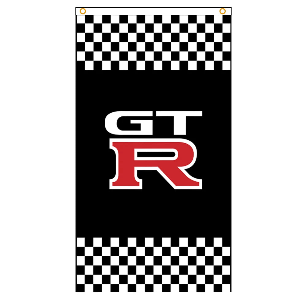 Nissan GTR Flag - Approx. 60cm x 90cm (2ft x 3 ft) - 003