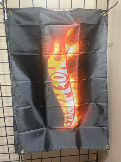 Hot Wheels Flag - Approx. 60cm x 90cm (2ft x 3 ft) - 012