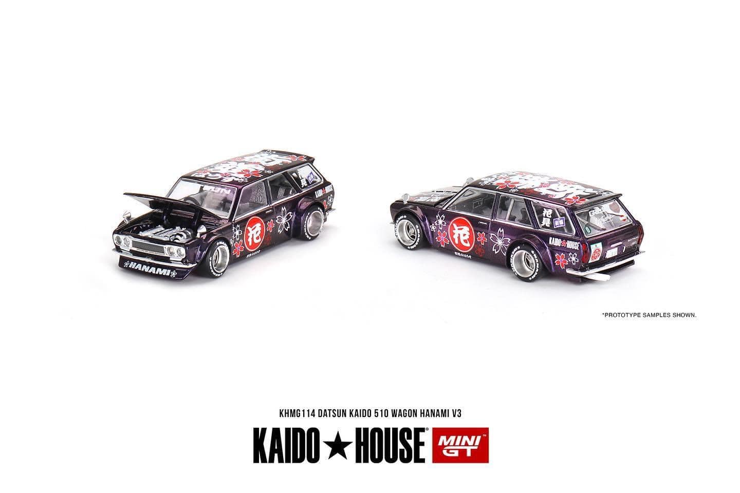 Kaido House x Mini GT 1:64 DATSUN 510 WAGON HANAMI V3 (magic purple) KHMG114