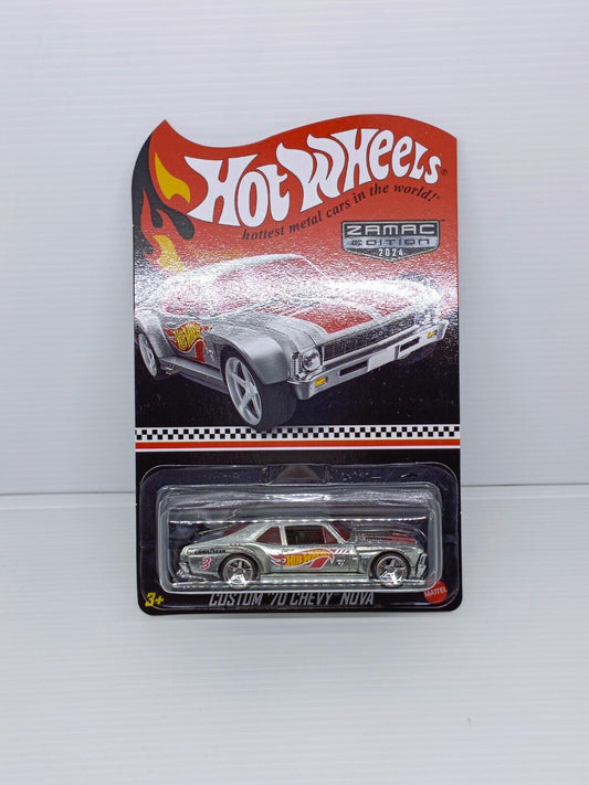 Hot Wheels Mail In 2024 Custom 70 Chevy Nova Zamac Collectors Edition 2024