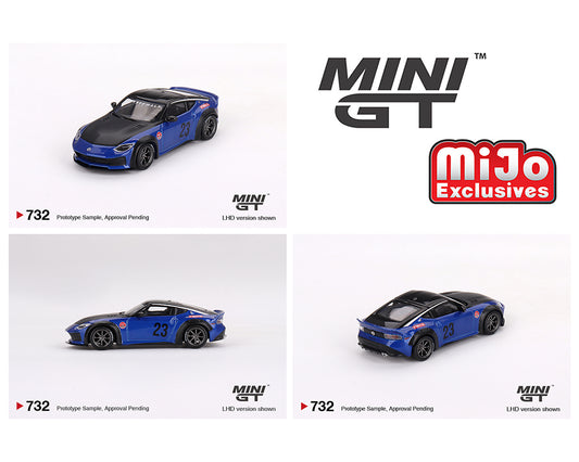 Mini GT 1:64 Nissan Z LB-NATION WORKS – Serian Blue - MIJO EXCLUSIVES