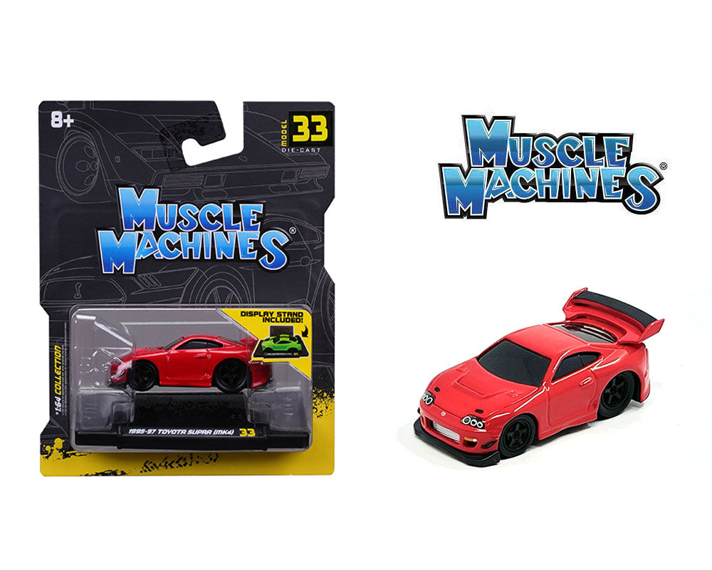 MUSCLE MACHINES - 1:64 1995 Toyota Supra (MK4) Limited Edition – Red