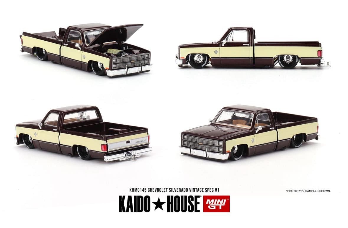 Kaido House x Mini GT 1:64 Chevrolet Silverado Vintage Spec V1 145