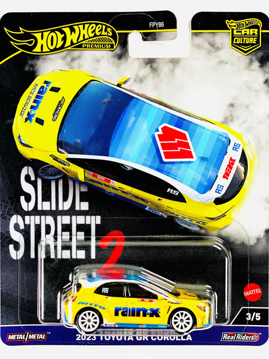 Hot Wheels 2023 Slide Street 2 Case H 2023 Toyota GR Corolla - Creased Card