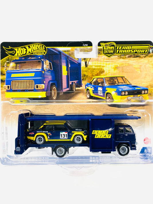 Hot Wheels 2024 Team Transport Case A Fiat 131 Abarth & Second Story Lorry #62