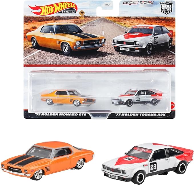 HOT WHEELS 2024 TARGET EXCLUSIVE 2 PACK '73 Holden Monaro GTS / '77 Holden Torana A9X