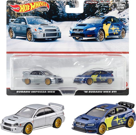 HOT WHEELS 2024 TARGET EXCLUSIVE 2 PACK Subaru Impreza WRX / '16 Subaru WRX STI