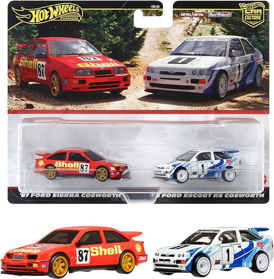 HOT WHEELS 2024 TARGET EXCLUSIVE 2 PACK '93 Ford Escort RS Cosworth / '87 Ford Sierra Cosworth