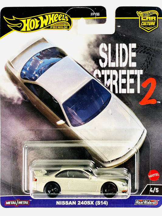 Hot Wheels 2023 Slide Street 2 Case H Nissan 240SX (S14)  - slight crease in card