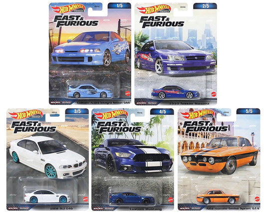 2023 Hot Wheels Fast & Furious Premium MIX C - NISSAN, ACURA, FORD, BMW ALFA