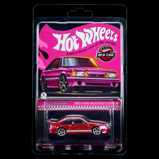 RLC Exclusive Pink Edition 1993 Ford Mustang Cobra R - New in Protector