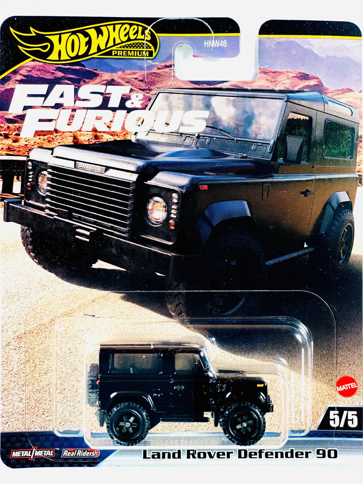 Hot Wheels 2024 Fast & Furious Case G Land Rover Defender 90  - slight crease in card