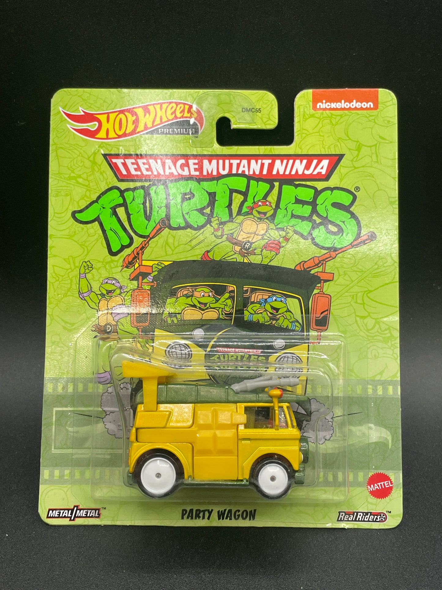 Hot Wheels 2022 PARTY WAGON TEENAGE MUTANT NINJA TURTLES -  RETRO ENTERTAINMENT REAL RIDERS