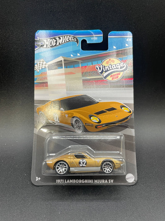 2024 HOT WHEELS VINTAGE RACING CLUB - 1971 LAMBORGHINI MIURA SV