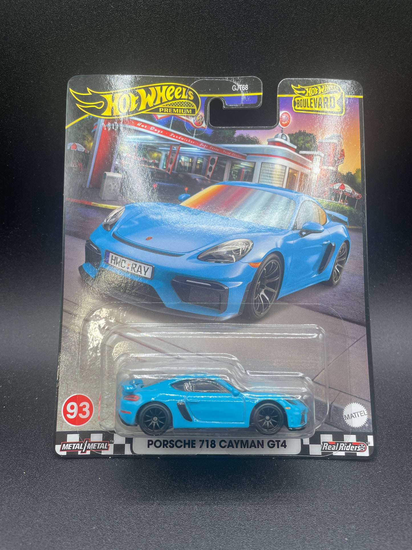 Hot Wheels Premium BOULEVARD PORSCHE 718 CAYMAN GT4 #93