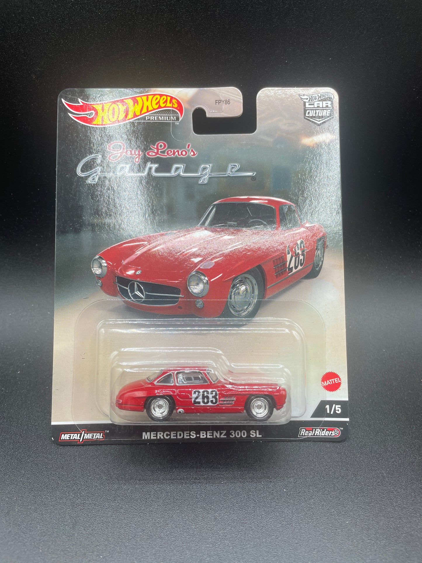 Hot Wheels Premium CAR CULTURE Mercedes Benz 300 SL - Jay Lenos Garage