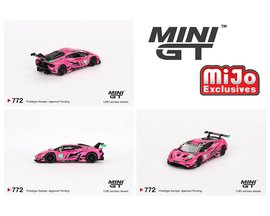 (PRE ORDER) Mini GT 1:64 Lamborghini Huracan GT3 EVO2 #83 Iron Dames IMSA 2023 Daytona 24 Hrs - ETA - October.