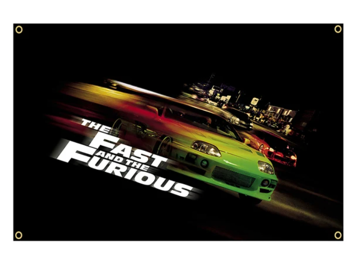 Fast and Furious Flag - Approx. 60cm x 90cm (2ft x 3 ft) - 009