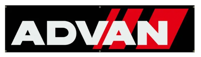 Advan Logo Banner - Approx. 45cm x 180cm (1.5ft x 6 ft) - B-006