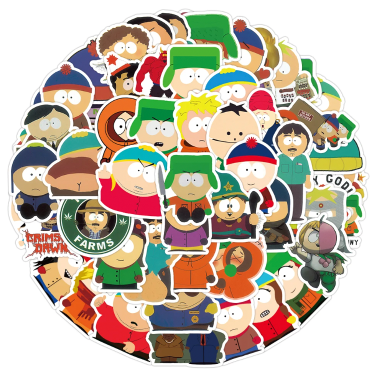 10 x Random Cartoon Stickers - SOUTH PARK