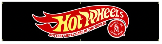 HOT WHEELS BANNER - Approx. 45cm x 180cm (1.5ft x 6 ft) - B-012