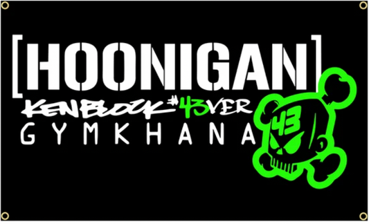 Hoonigan 43 4ever Flag - Approx. 60cm x 90cm (2ft x 3 ft) - 017