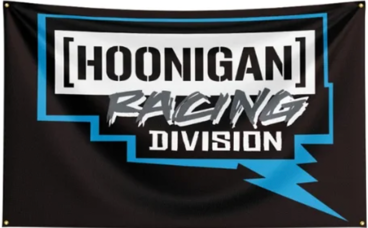 Hoonigan Racing Division Flag - Approx. 60cm x 90cm (2ft x 3 ft) - 018