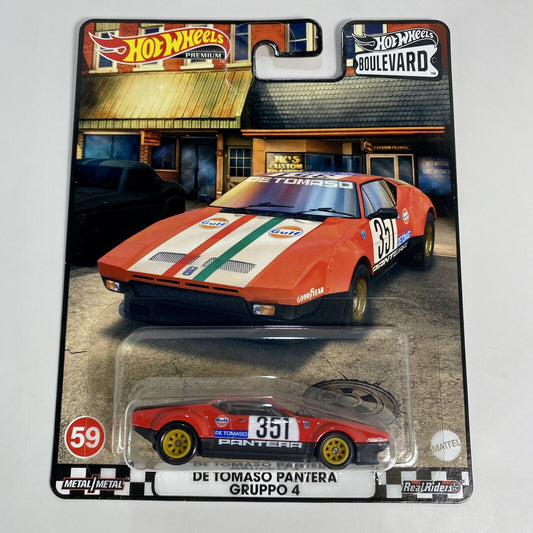 2023 Hot Wheels BOULEVARD Premium - DE TOMASO PANTERA GRUPPO 4 - BOULEVARD