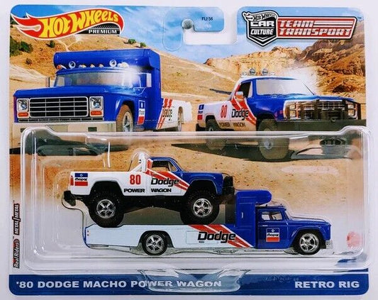 2022 HOT WHEELS TEAM TRANSPORT 80 Dodge Macho Power Wagon Rig #51 CAR CULTURE