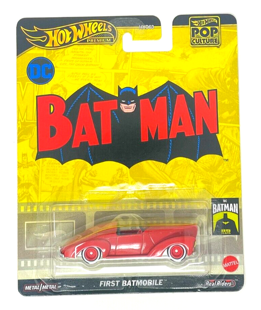 2024 Hot Wheels Premium Pop Culture DC Comics Batman First Batmobile Red