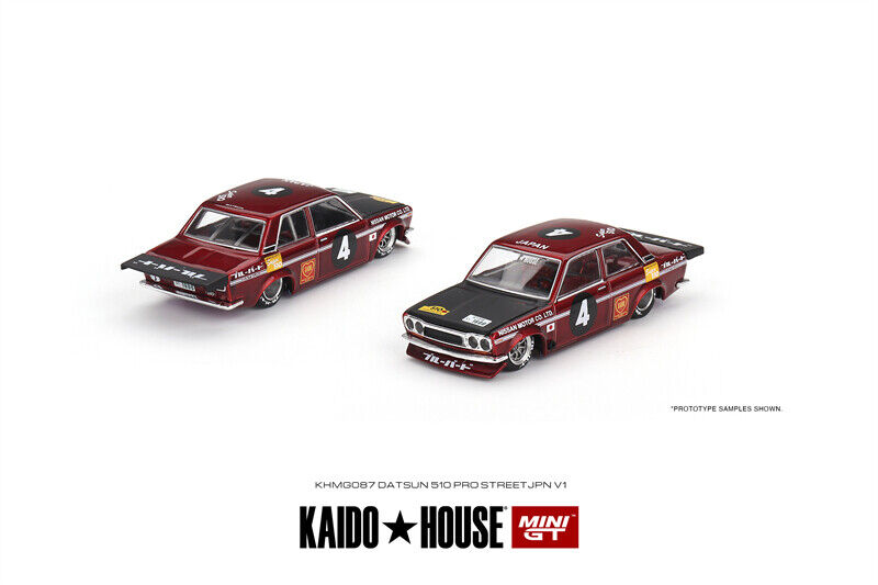 Kaido House x MINI GT 1:64 Datsun 510 Pro Street JPN V1 Model Car 087