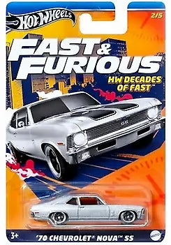 2024 HOT WHEELS FAST AND FURIOUS - HW DECADES OF FAST - 70 CHEVROLET NOVA SS