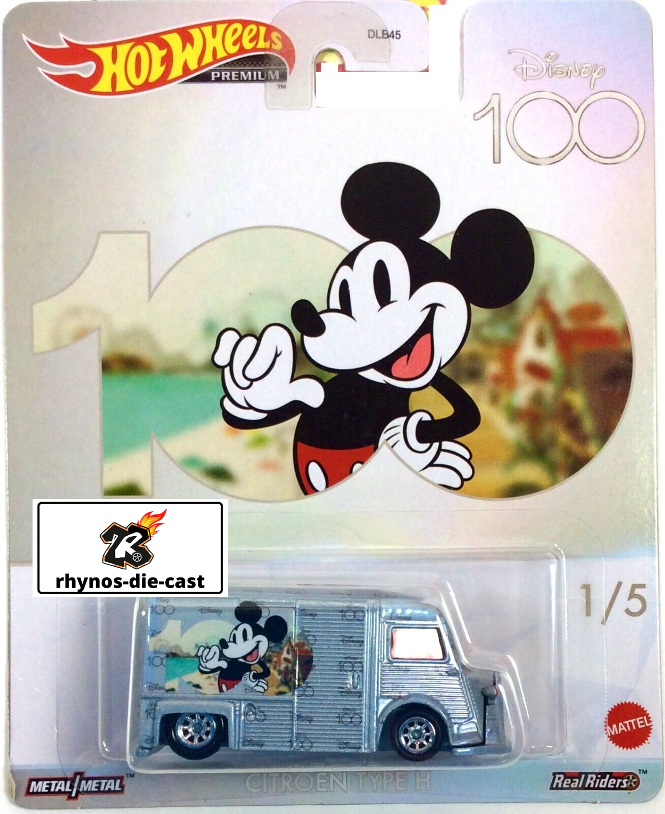 2023 Hot Wheels Premium Disney 100 Year SET Pop Culture - CITROEN CHEVY HIWAY - DAMAGED CARDS