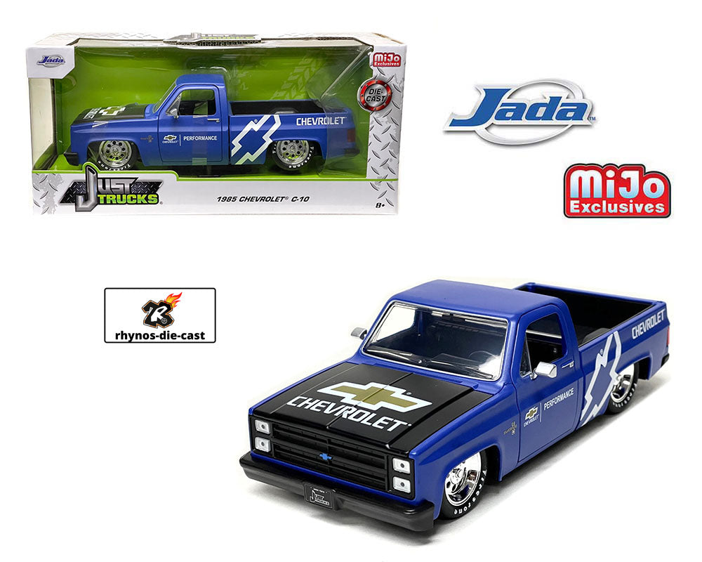 Jada 1:24 1985 Chevrolet C10 Pickup Pro-Stock BLUE – Just Trucks – MiJo Exclusives Limited Edition