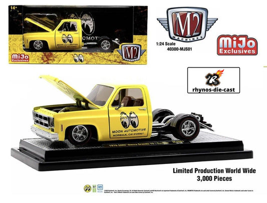 M2 Machines 1:24 1976 GMC Sierra Grande 15 Mooneyes Silverado MIJO EXCLUSIVE