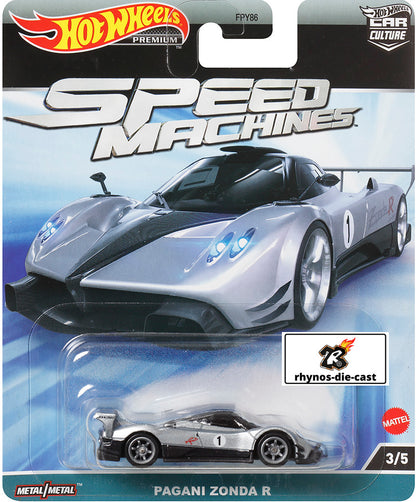 HOT WHEELS 2023 CAR CULTURE SPEED MACHINES SET OF 5 - PORSCHE McLaren Pagani Lambo Ford